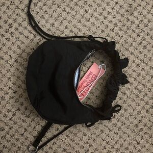 BAGGU x Molly Goddard Black Mini Shoulder Bag with Ruched Top